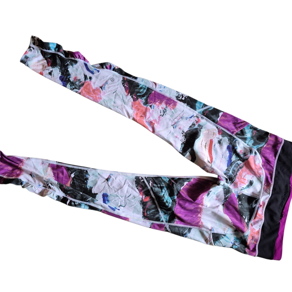 lululemon athletica Multicolor Abstract Leggings‎ 10